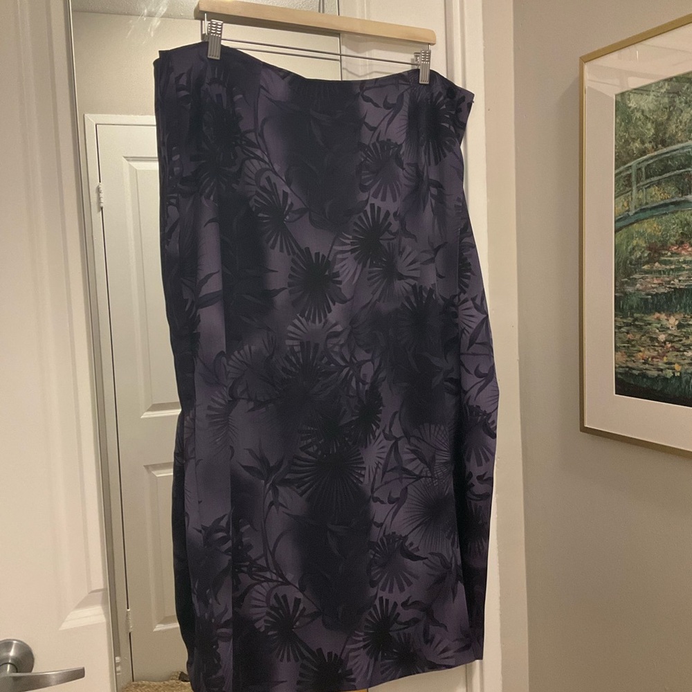 Jessica Vintage Purple Floral Maxi Skirt - Picture 3 of 8